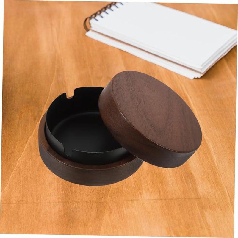 حاوية منافض سجائر من الفولاذ المقاوم للصدأ للمكتب والمنزل سهلة التنظيف تحافظ على نظافة أسطح الطاولات - Image 4